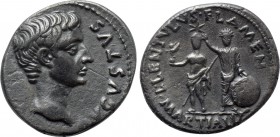 AUGUSTUS (27 BC-14 AD). Denarius. Rome; L. Lentulus, moneyer.