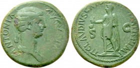 ANTONIA II (Augusta, 37 & 41). Dupondius. Rome.