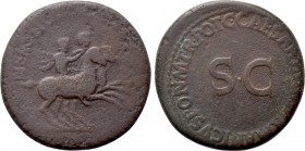 NERO & DRUSUS (Died 31 and 33, respectively). Dupondius. Rome. Struck under Caligula.