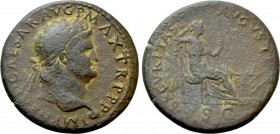NERO (54-68). Dupondius. Lugdunum.