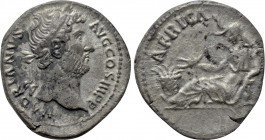HADRIAN (117-138). Denarius. Rome. "Travel Series" issue.
