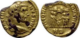 MAXIMIANUS HERCULIUS (First reign, 286-305). Gilt Fourrée Argenteus. Imitating Heraclea.