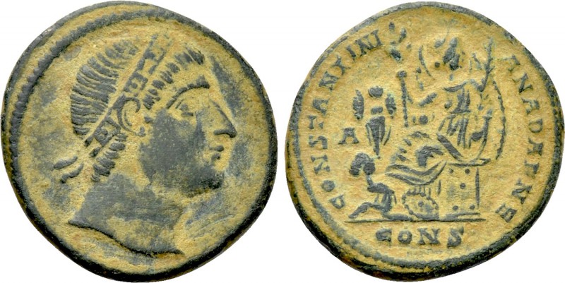 CONSTANTINE I THE GREAT (307/10-337). Follis. Constantinople.

Obv: Diademed h...
