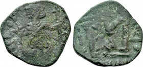 TIBERIUS III (APSIMAR) (698-705). Follis. Constantinople. Dated RY 4 (701/2).