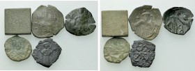5 Byzantine Coins / Weights.