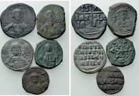 5 Byzantine Coins.
