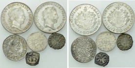 6 Medieval and Modern Coins; 13th-19th Century.