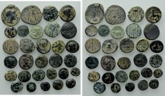 30 Greek coins.