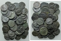 Circa 50 Late Roman Coins (Rare and Scarce Types).