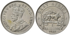 AFRICA ORIENTALE BRITANNICA. East Africa. Giorgio V. 1 Shilling 1925. Ag. qFDC
