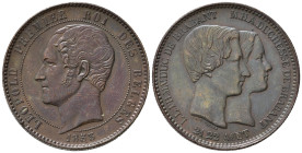 BELGIO. Medallic Issues. 10 Centimes 1853. Cu. KM#M5. SPL