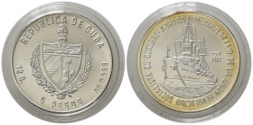 CUBA. 5 Pesos 1987 "70° de la gran Revolucion"". Ag. FDC