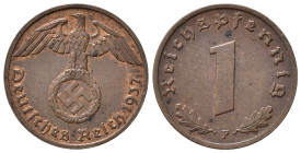 GERMANIA. Terzo Reich. 1 Reichspfennig 1937 F. qFDC