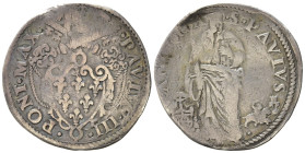 ANCONA. Stato Pontificio. Paolo III (1534-1549). Giulio con San Paolo. Ag (3,03 g). MIR 898. RR. MB