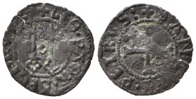 AVIGNONE. Stato Pontificio. Leone X (1513-1521). Denaro piccolo Mi (0,41 g). Due chiavi in palo - Croce patente. MIR 648. Rara. qBB