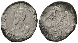MESSINA. Carlo V (1516-1556). Tarì. Ag (2,44 g). MIR 300. MB