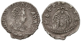 NAPOLI. Filippo III di Spagna (1598-1621). Mezzo Carlino. Ag (1,27 g). P/R 29. BB