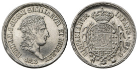 NAPOLI. Ferdinando I di Borbone (1816-1825). Carlino da 10 grana 1818. Ag. Magliocca 449. SPL