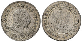 Regno di Sardegna. Carlo Emanuele III (1730-1773). Torino. 2,6 soldi 1758. MIR 951d. Graffi di conio. FDC