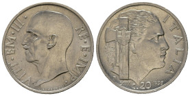 Regno d'Italia. Vittorio Emanuele III (1900-1943). 20 centesimi 1936 "Impero" Ni. Gig.217. R2. SPL+