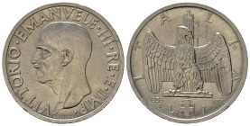 Regno d'Italia. Vittorio Emanuele III (1900-1943). 1 lira 1936 "Impero" Ni. Gig.153. Rara. SPL+/qFDC