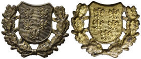 MEDAGLIE ESTERE – AUSTRIA – 1934/1938, distintivo di un'associazione statale di camerati della bassa Austria, realizzato in bronzo dorato, ottima cons...