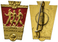 MEDAGLIE ESTERE – REGNO DI SVEZIA – GUSTAVO V (1907-1950), distintivo di propaganda della grande marcia nazionale del marzo 1943 (STORA RIKSMARSCHEN 1...