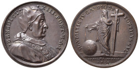 MEDAGLIE PAPALI. Benedetto XIII (1724-1730). Medaglia 1724 (anno I). AE (13,62 g - 29,89 mm) Opus Hamerani. qFDC