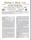 BERK HARLAN J. - Chicago, 31 - March, 1994. 81 bid sale. Coins - Antiquities. Pp. n.n. nn. 834, tavv. 30 b\n e colori. ril ed ottimo stato importante ...