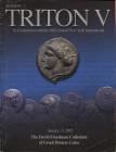 CNG. TRITON V. New York, 15 – January, 2002. The DAVID FREEDMAN collection. Greek bronze coins. Pp. 96, nn. 600, tutti illustrato, + 5 tavv. a colori....