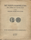 LEMPERTZ M. – Koln, 21 – Februar, 1926. Sammlung Van Vleuten di Bonn. Munzen Griechen, Romer, Byzantiner. Pp. 90, nn. 2243, tavv. 14. Ril. ed. buono s...