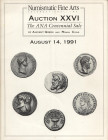 NUMISMATIC FINE ARTS. Auction XXVI. Ancient Greek and Roman coins. Chicago, 14 – August – 1991. pp.nn. , nn. 387, tutti illustrati + tavv. 3 a colori,...