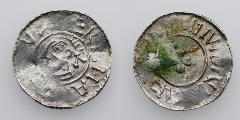 Germany. Saxony. Bernhard I 973-1011. AR Denar (19mm, 1.53g). Bardowick (or Lüne...