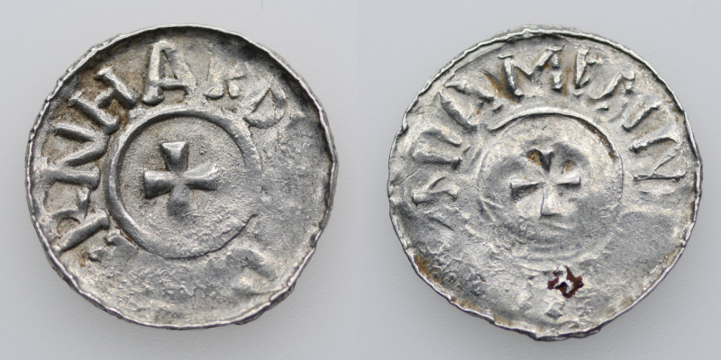 Germany. Saxony. Bernhard I 973-1011. AR Denar (19mm, 1.24g). Bardowick (or Lüne...