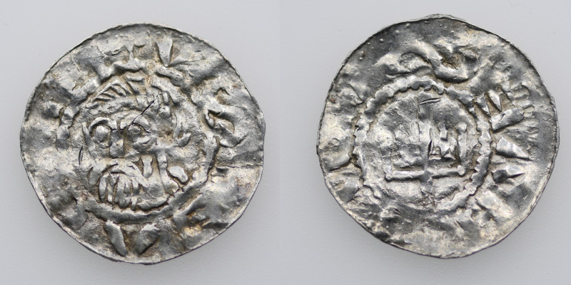 Germany. Duchy of Saxony. Bernard II 1011-59. AR Denar (19mm, 0.85g). Jever mint...