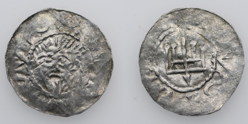 Germany. Duchy of Saxony. Bernard II 1011-59. AR Denar (19mm, 0.97g). Jever mint...