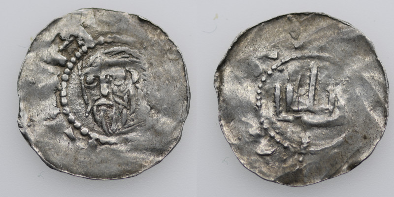 Germany. Duchy of Saxony. Bernard II 1011-59. AR Denar (19mm, 0.84g). Jever mint...