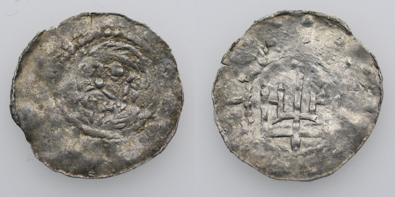 Germany. Duchy of Saxony. Bernard II 1011-59. AR Denar (19mm, 0.88g). Jever mint...