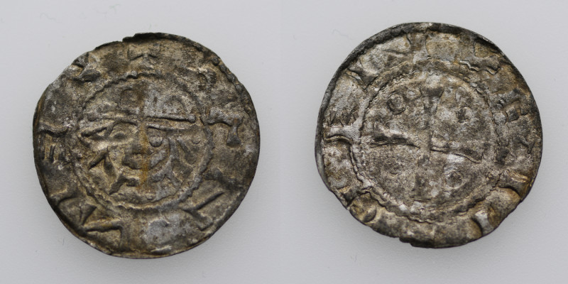 Germany. Saxony. Hermann 1059-1086. AR Denar (18mm, 0.48g). Jever mint. Crowned ...