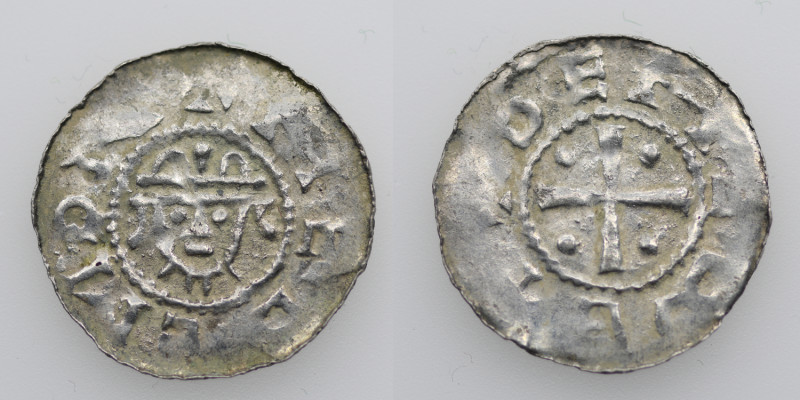 Germany. Saxony. Hermann 1059-1086. AR Denar (19mm, 0.81g). Jever mint. +HEREMON...