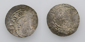 Germany. Archdiocese of Magdeburg. Anonymous 1039-1056. AR Denar (18mm, 0.85g). Gittelde mint. Bust with crosier left / Head left, before scepter. Dbg...