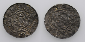 Germany. Lüder-Udo I, 1034-1057. German imitation of Aethelred II. AR Penny (18.5mm, 0.88g). Last Small Cross type (BMC i, Hild. A). Struck after 1047...