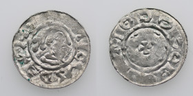 Germany. Lüder-Udo I, 1034-1057. German imitation of Aethelred II. AR Penny (18.5mm, 0.95g). Last Small Cross type (BMC i, Hild. A). Struck after 1047...
