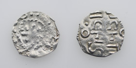 Germany. Swabia. Esslingen. Otto I - Otto III 936 - 1002. AR Denar (16mm, 0.63g). [•OTTO •SI⸪C+], cross with pellet in each angle / OTTO, cross writte...