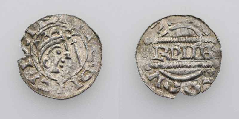 The Netherlands. Friesland. Bruno III 1038-1057. AR Denar (16mm, 0.50g). Dokkum ...