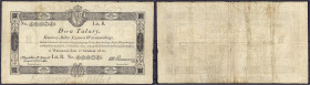 Banknoten - Ausland - Polen
Herzogtum Warschau, 2 Taler 2.12.1810. III-, äußerst selten Pick A13.
