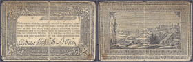 Banknoten - Altdeutschland - Pommern
1 Thaler o.D. (1824/1825). Ritterschaftliche Privatbank in Pommern 1824 - 1874. Serie F. IV Pick S556. Grabowski...