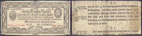 Banknoten - Altdeutschland - Sachsen
2 Reichs-Thaler 2.1.1804. Formular-Abdruck. IV, hinterklebt Pick S613. Grabowski/Kranz 447F.