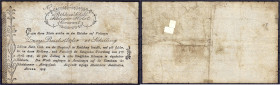 Banknoten - Altdeutschland - Schleswig-Holstein
Altona, 2 Reichsthaler 24 Schilling 8.4.1808. Trockenstempel achteckig. V Pick S753. Grabowski/Kranz ...