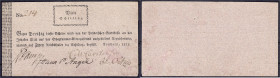 Banknoten - Altdeutschland - Schleswig-Holstein
Tondern, 4 Schilling 1812. Papier wasserliniert. kl. Einriss und etwas fleckig, sonst III Pick -. Gra...